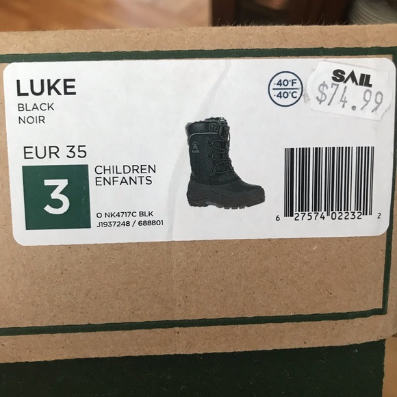 Kids size 3 Kamik winter boots - Picture 4 of 4